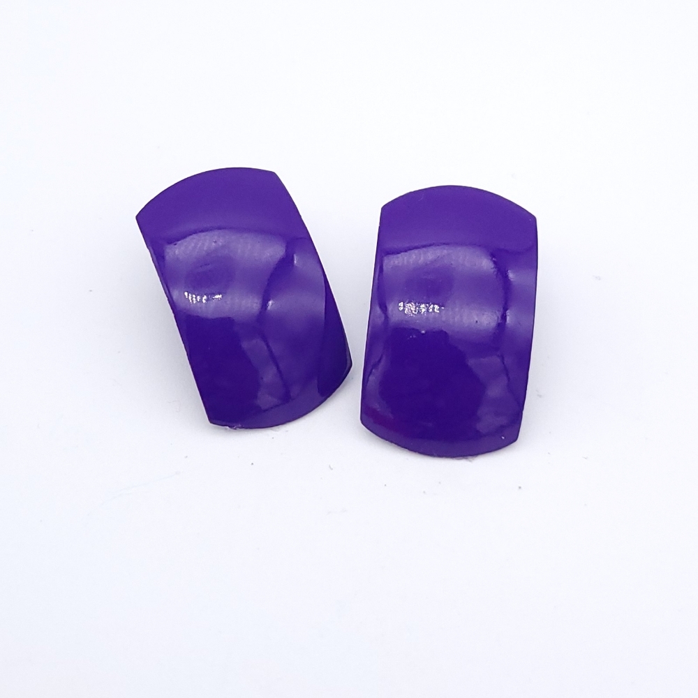 90s Purple Tile Earrings